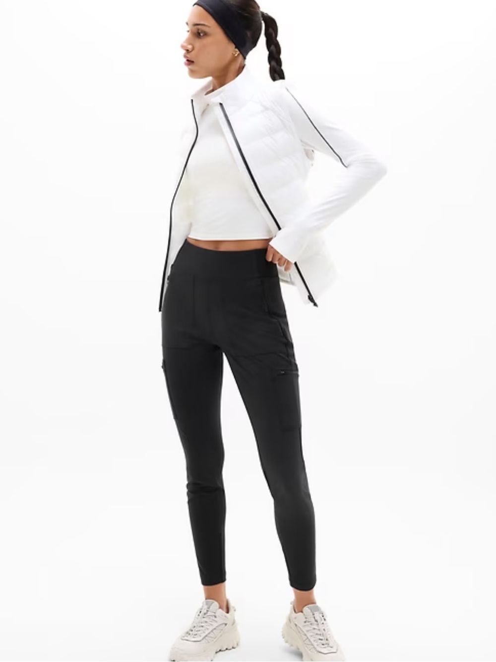 Athleta Headlands Hybrid High Rise Cargo Legging